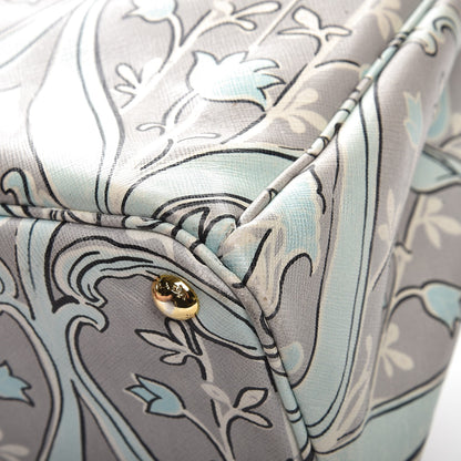 Prada Saffiano Floral Print Medium Tote Anice 8 of 12