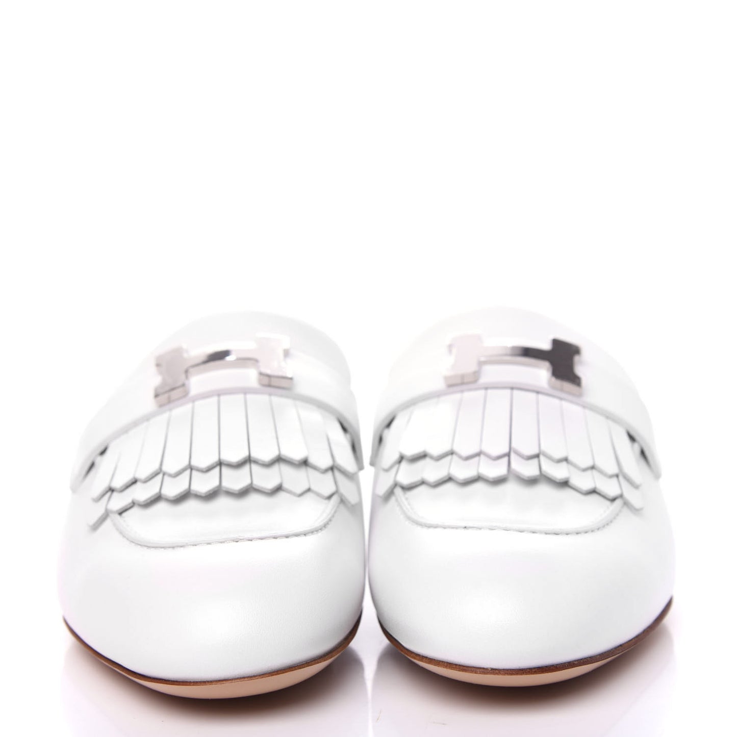 Goatskin Rivoli Mules 37 White