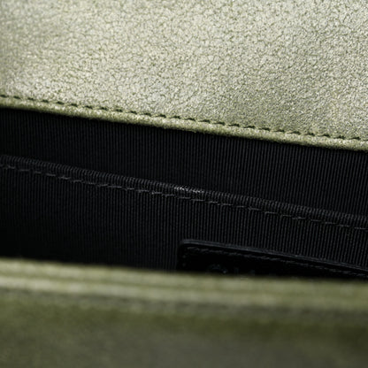 Chanel Goatskin Chesterfield Quilted Medium Celtic Boy Flap Green 11 of 14