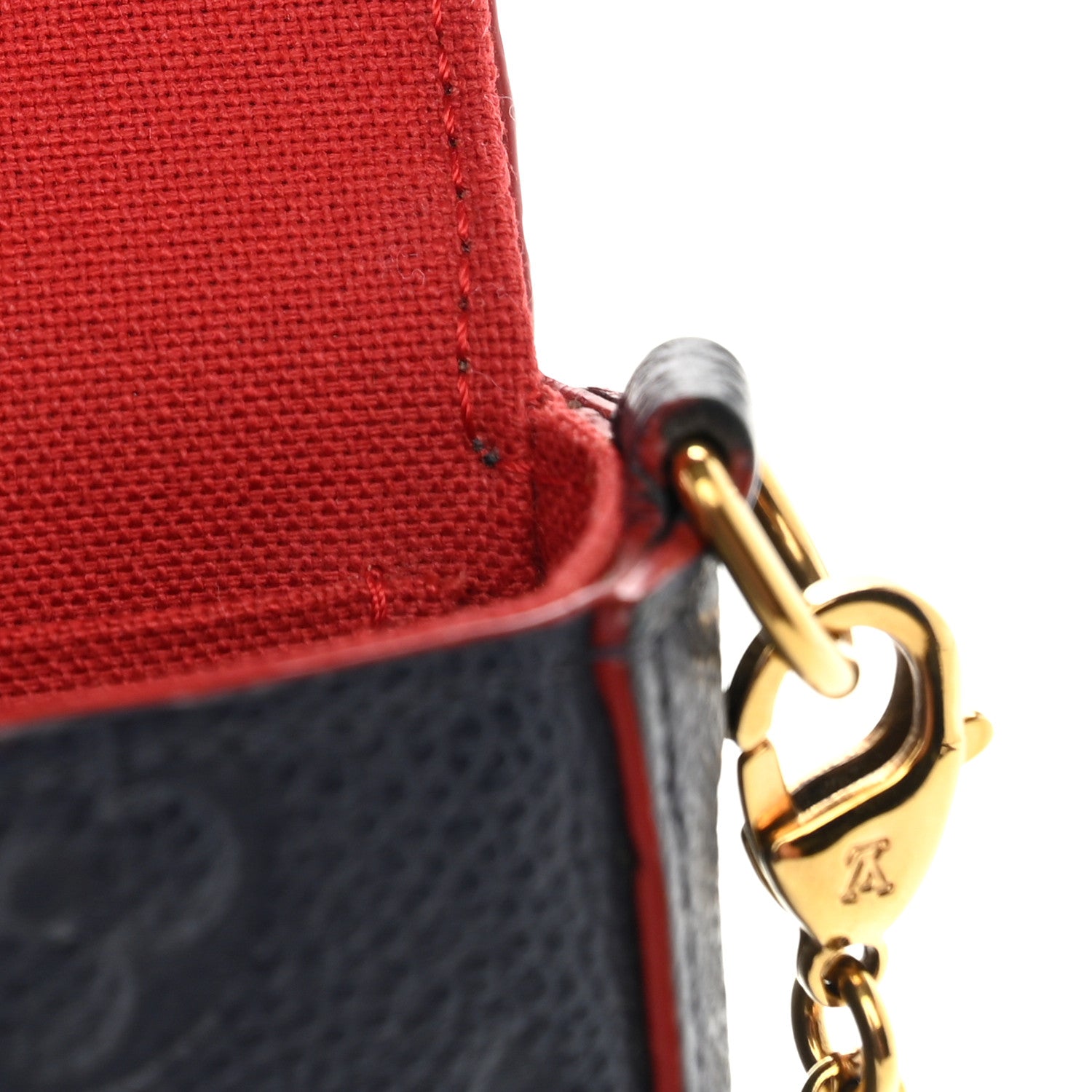 Louis Vuitton Empreinte Pochette Felicie Chain Wallet Marine Rouge 13 of 13