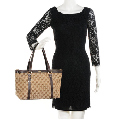 Gucci Monogram Medium Abbey Tote Brown 2 of 7