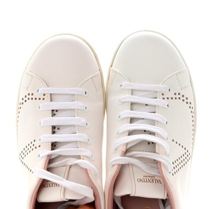 Valentino Garavani Calfskin Womens Backnet Sneakers 38.5 White Pink 9 of 9