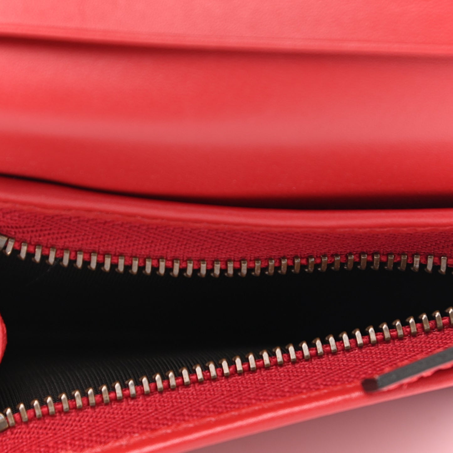 GG Supreme Monogram Cherry Embellished Card Case Wallet Hibiscus Red