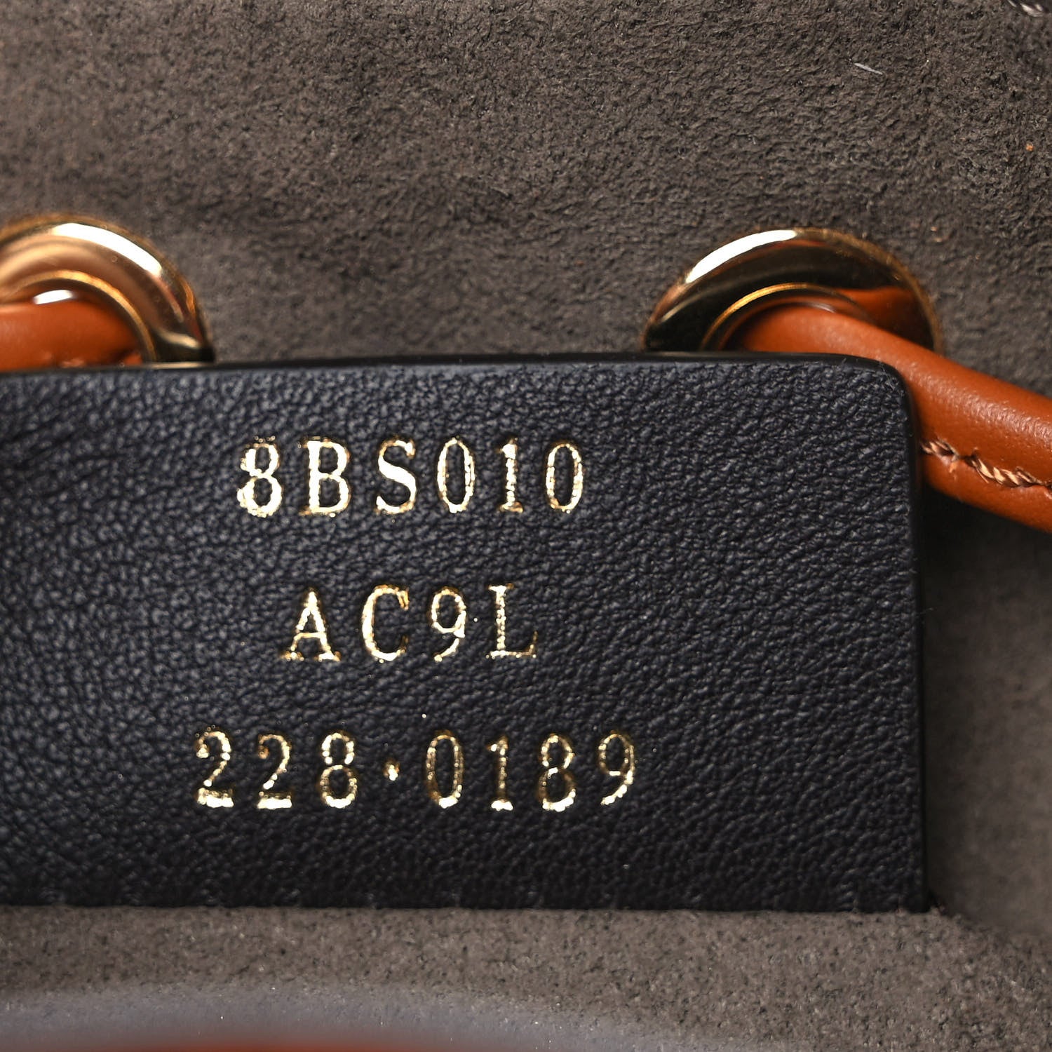 Fendi Vitello King F is Fendi Logo Embossed Mini Mon Tresor Bucket Bag Cuoio 8 of 10
