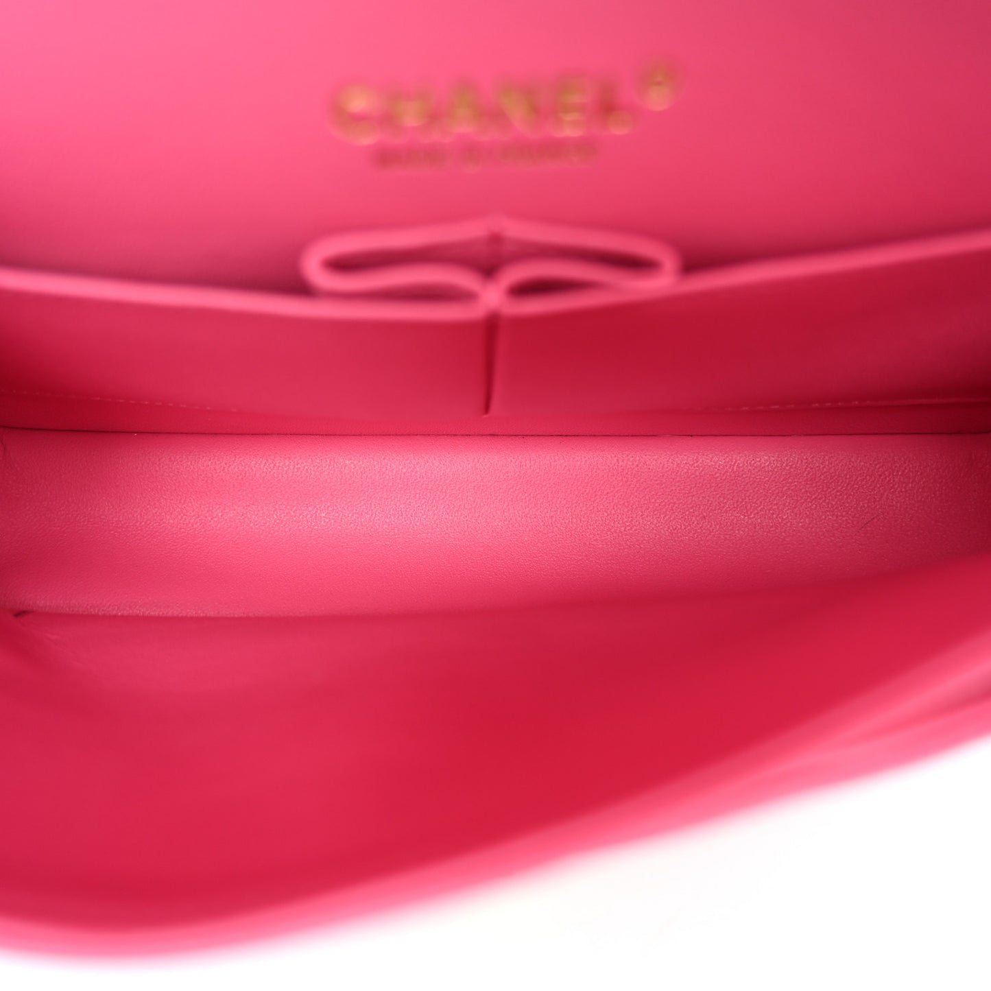 Caviar Quilted Medium Double Flap Pink