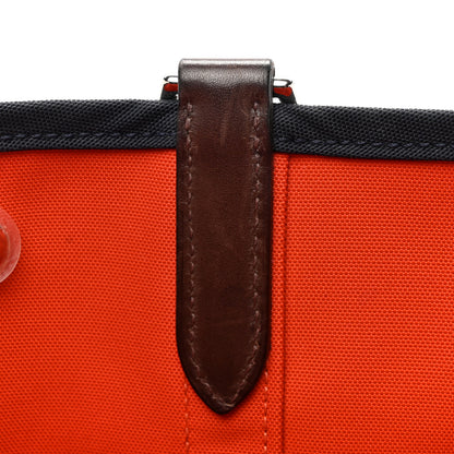 Hermes Toile Sac De Pansage Groom Bleu Navy Feu 12 of 15