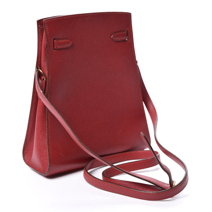 Hermes Courchevel Kelly Sport PM Rouge Vif 2 of 11