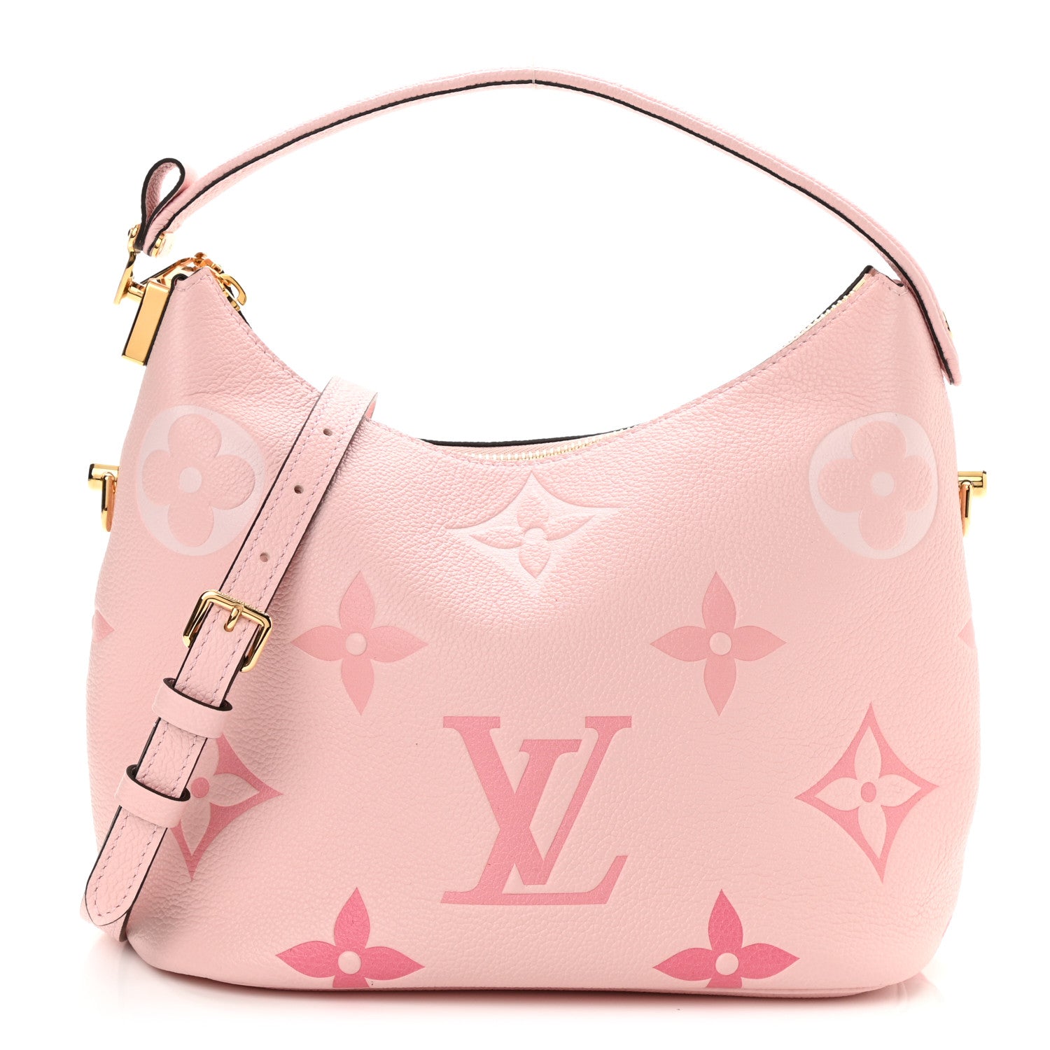 Louis Vuitton Empreinte Monogram Giant By The Pool Marshmallow Hobo PM Bouton De Rose 1 of 8