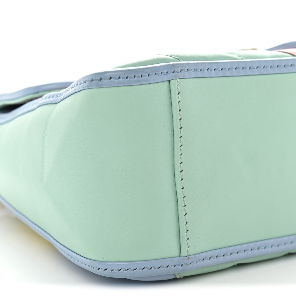 Calfskin Matelasse Diagonal Mini GG Marmont Top Handle Shoulder Bag Multicolor Pastel