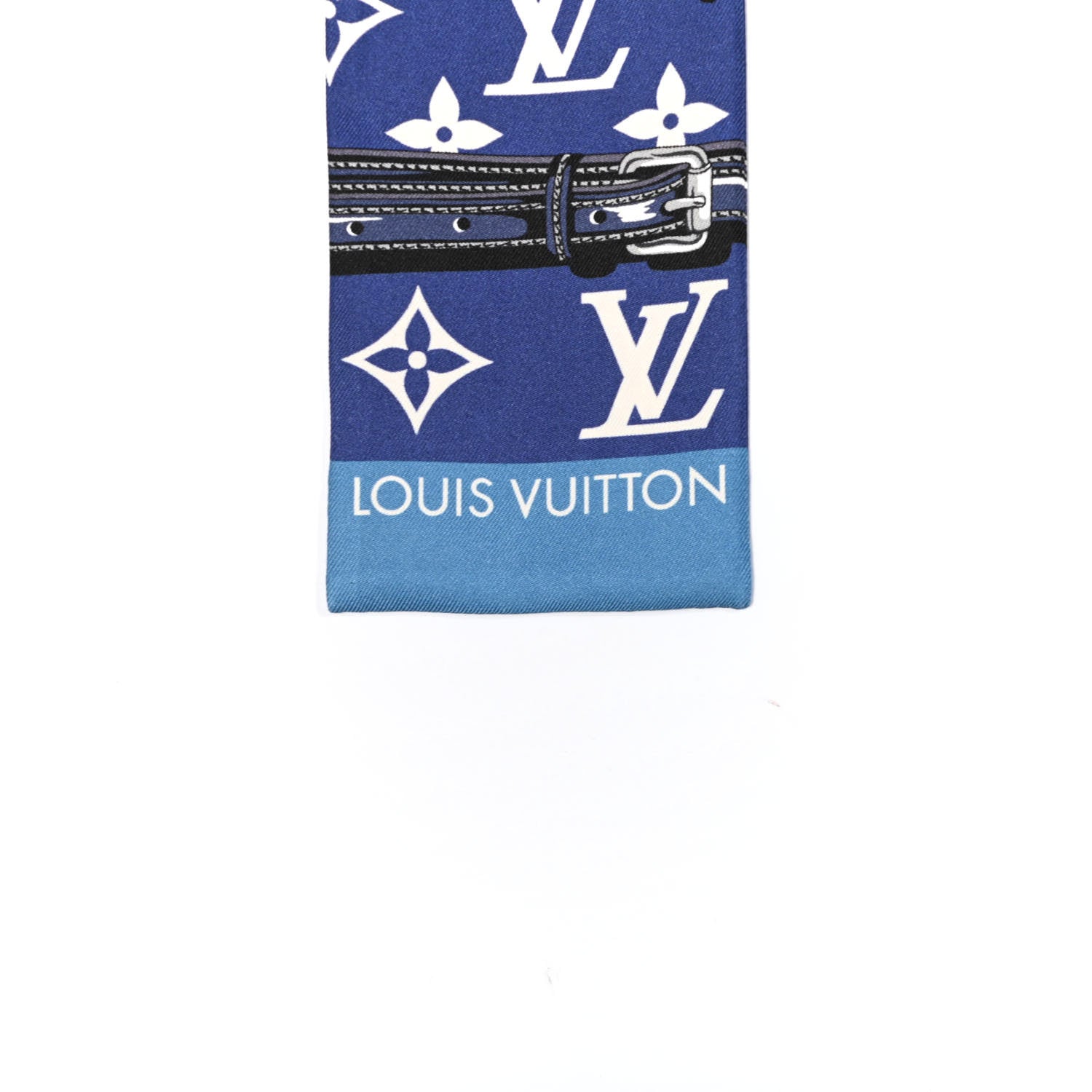 Louis Vuitton Silk Monogram Escale Confidential Bandeau Blue 3 of 3