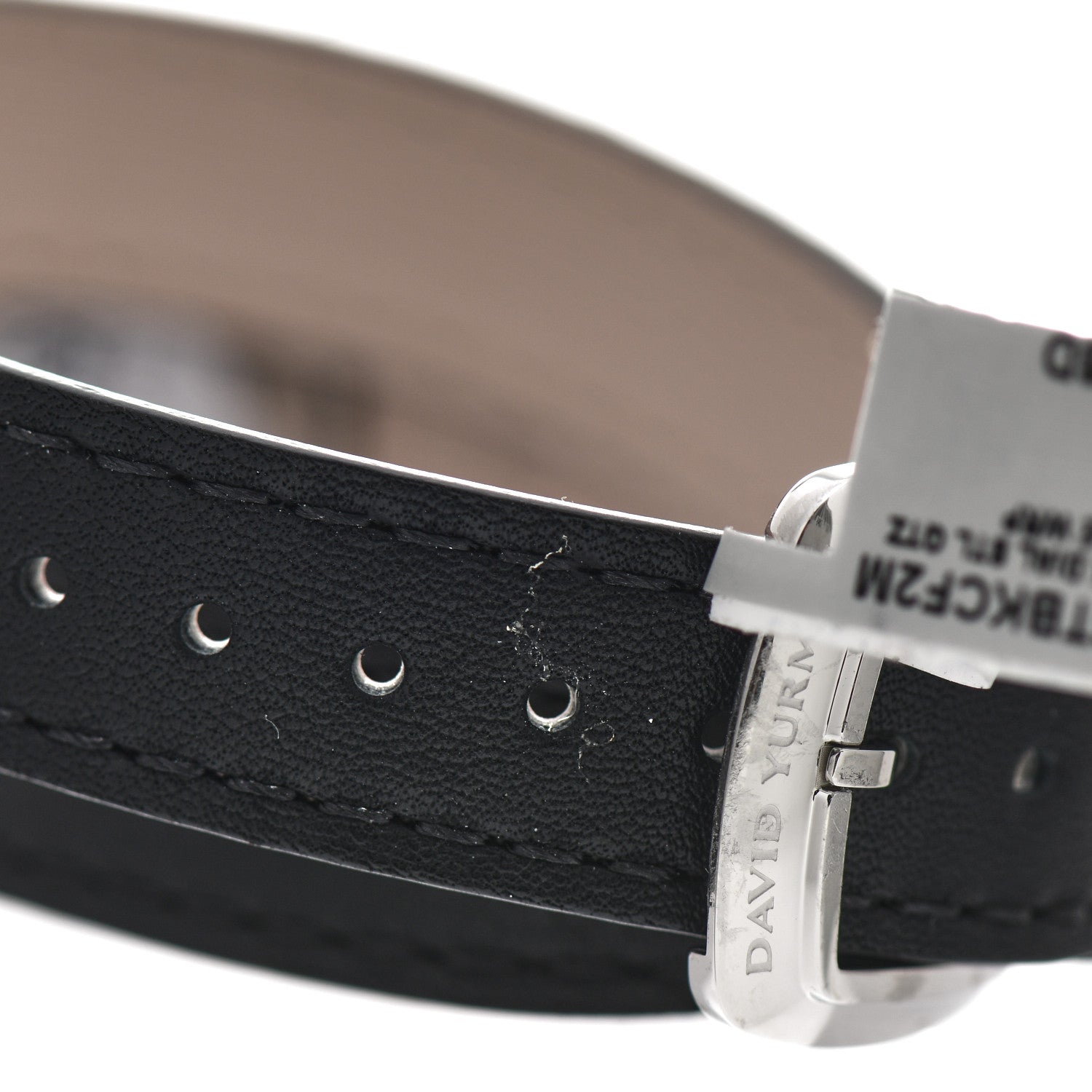 David Yurman Stainless Steel Calfskin Diamond 27mm Albion Wrap Quartz Watch Black 5 of 5