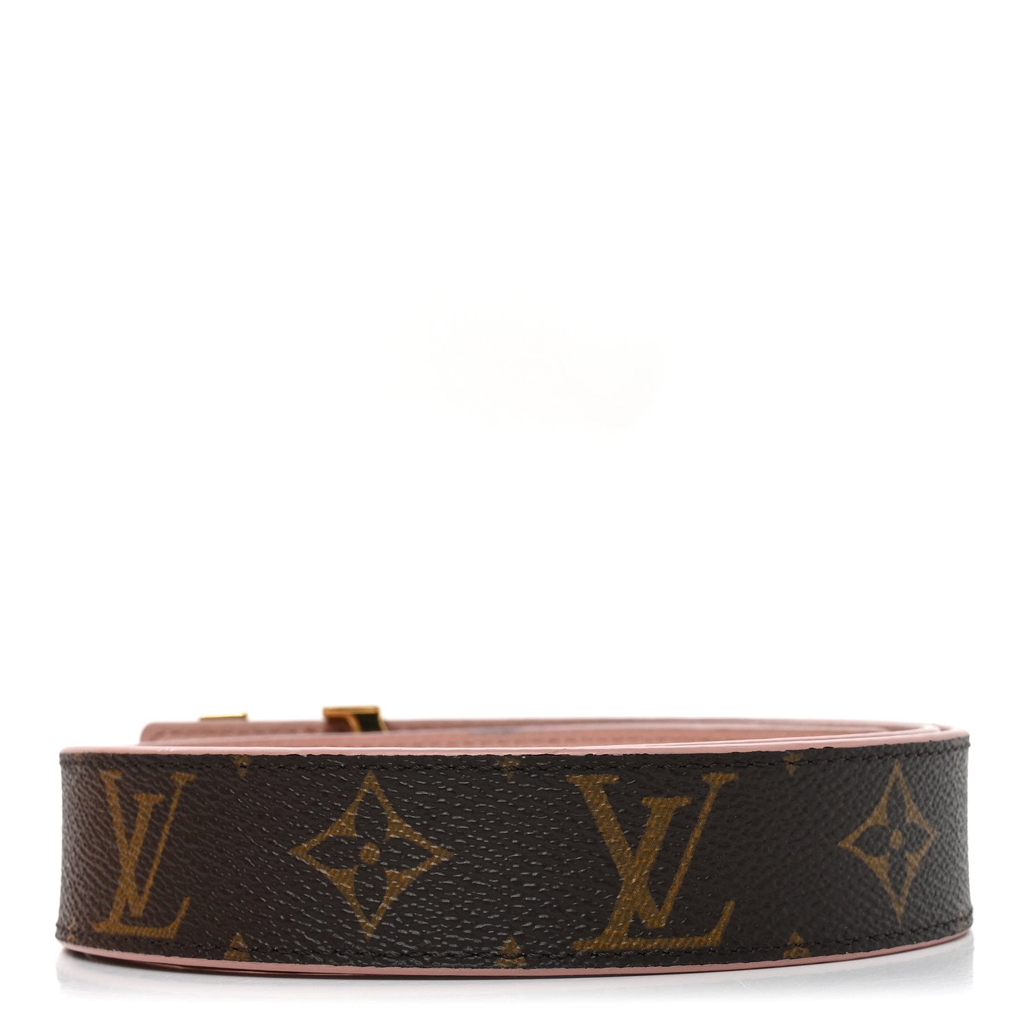 Louis Vuitton Calfskin Monogram 30mm LV Initiales Reversible Belt 80 32 Rose Ballerine 2 of 6