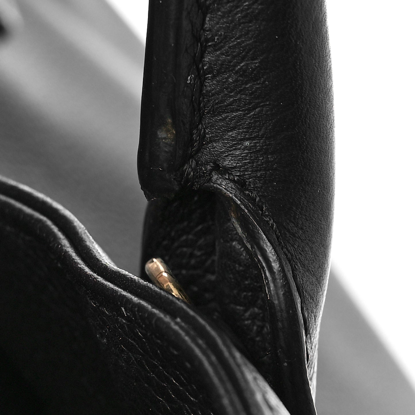 Calfskin Cerf Executive Shopper Tote Black