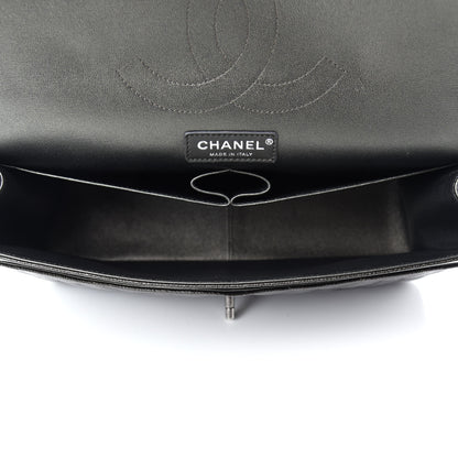 Chanel Caviar Quilted Jumbo Double Flap Dark Charcoal 5 of 10