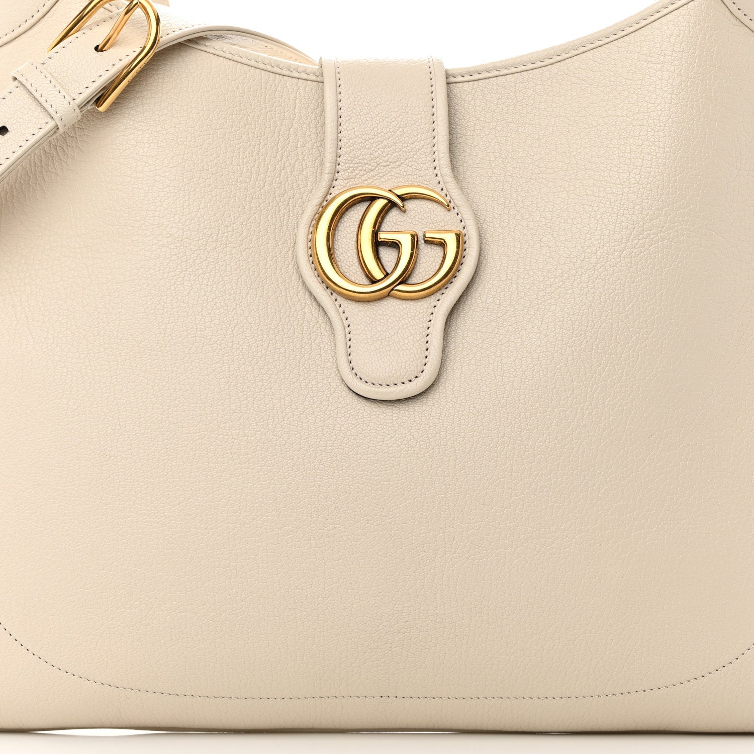 Gucci Goatskin Large Aphrodite Shoulder Bag Mystic White 8 of 12