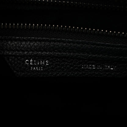 Celine Drummed Calfskin Micro Luggage Black 6 of 10