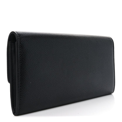 Chanel Caviar Timeless CC Large Gusset Flap Wallet Black 3 of 9