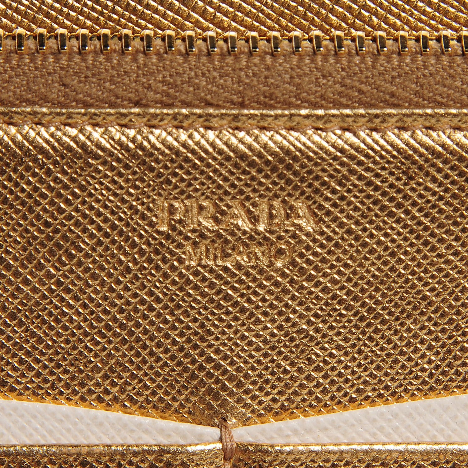 Prada Saffiano Continental Wallet Cammeo Platino 6 of 8