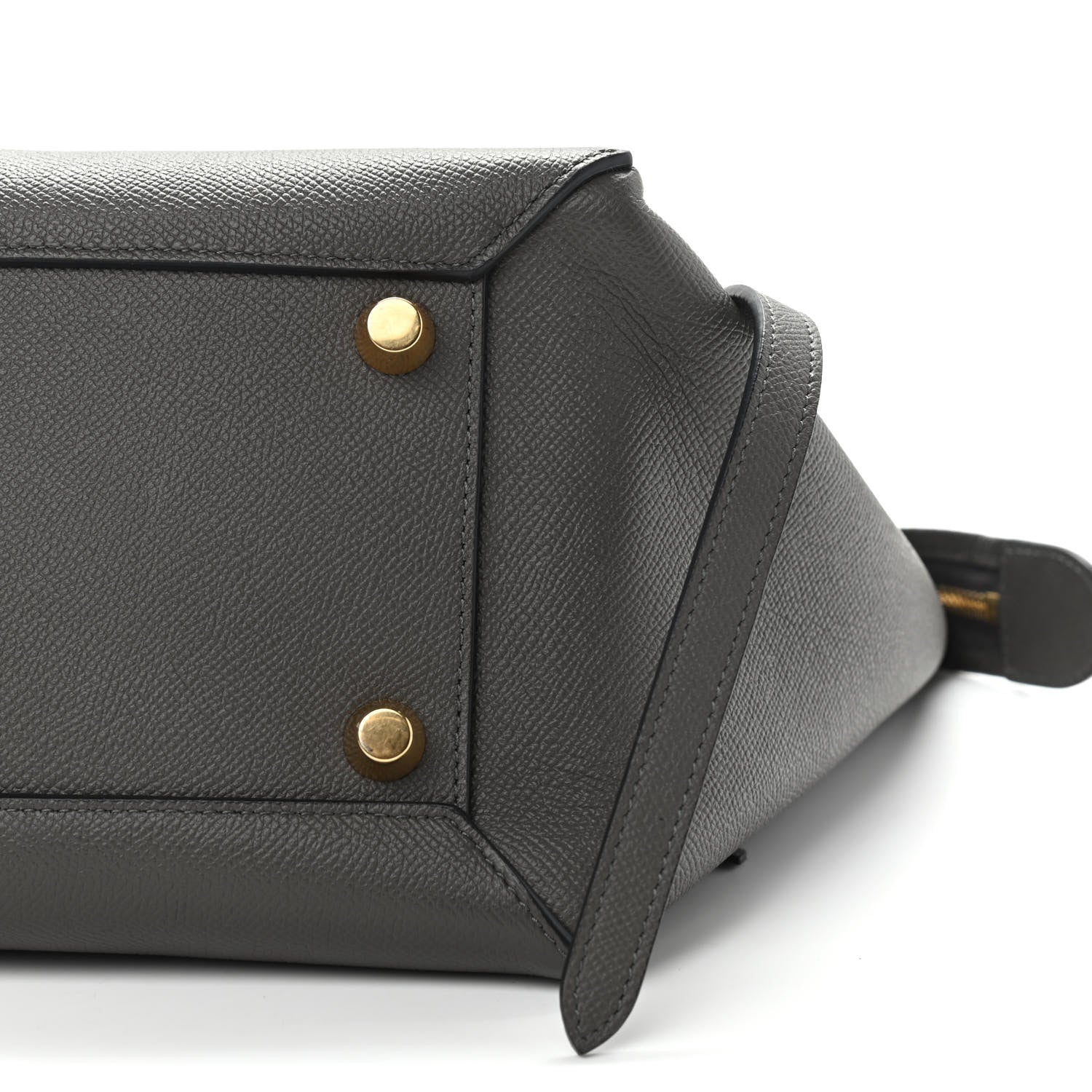 Celine Grained Calfskin Mini Belt Bag Grey 8 of 9