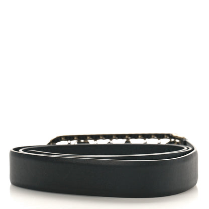 Chanel Calfskin CC Chain Vintage Allure Logo Belt 85 34 Black 2 of 5