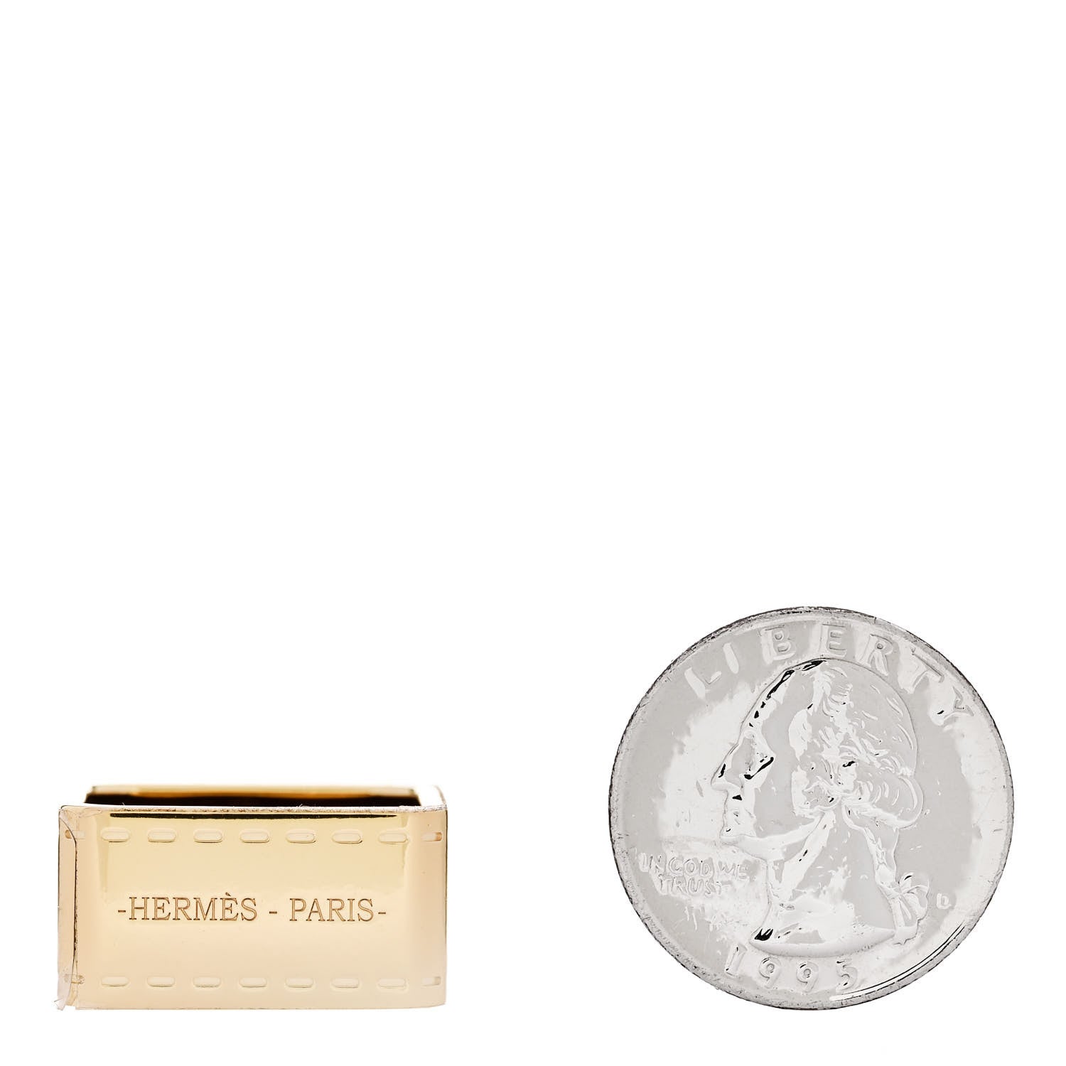 Hermes Permabrass Bolduc Scarf Ring 2 of 4