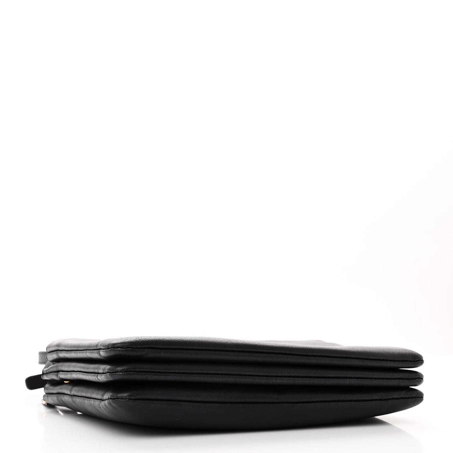 Lambskin Small Trio Crossbody Bag Black