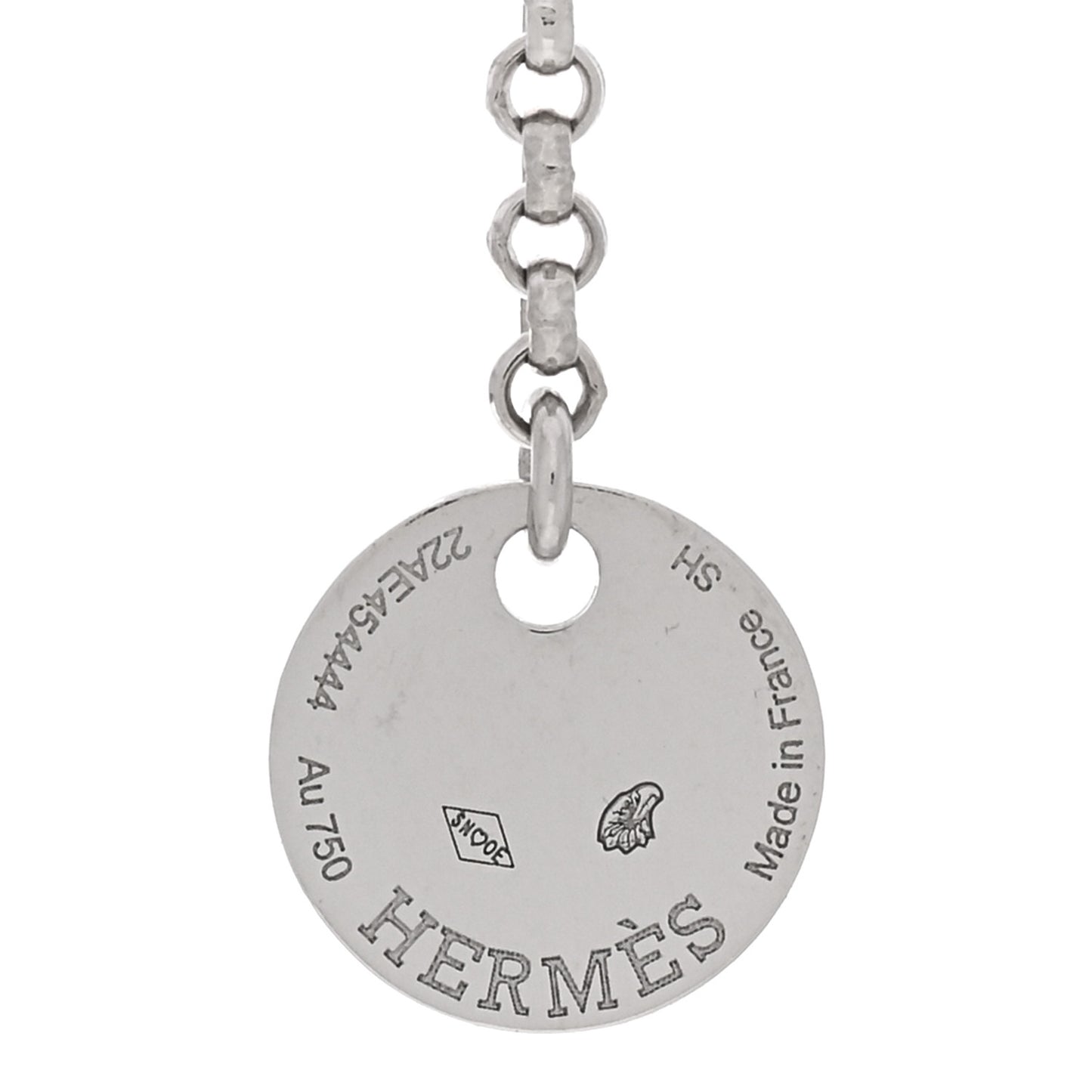 18K White Gold Diamond PM Kelly Clochette Bracelet SH