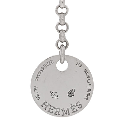 Hermes 18K White Gold Diamond PM Kelly Clochette Bracelet SH 3 of 4