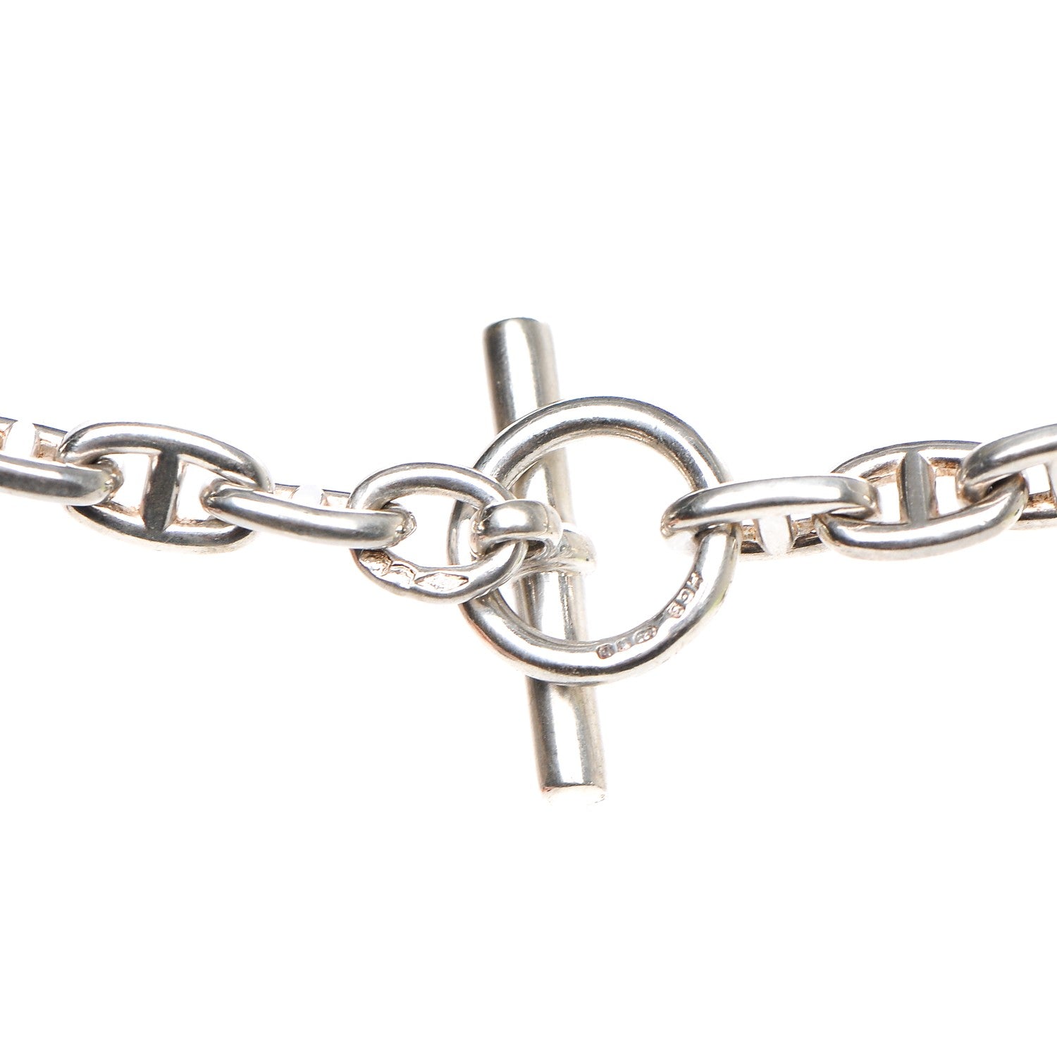 Hermes Sterling Silver Chaine D'Ancre Necklace PM 5 of 7