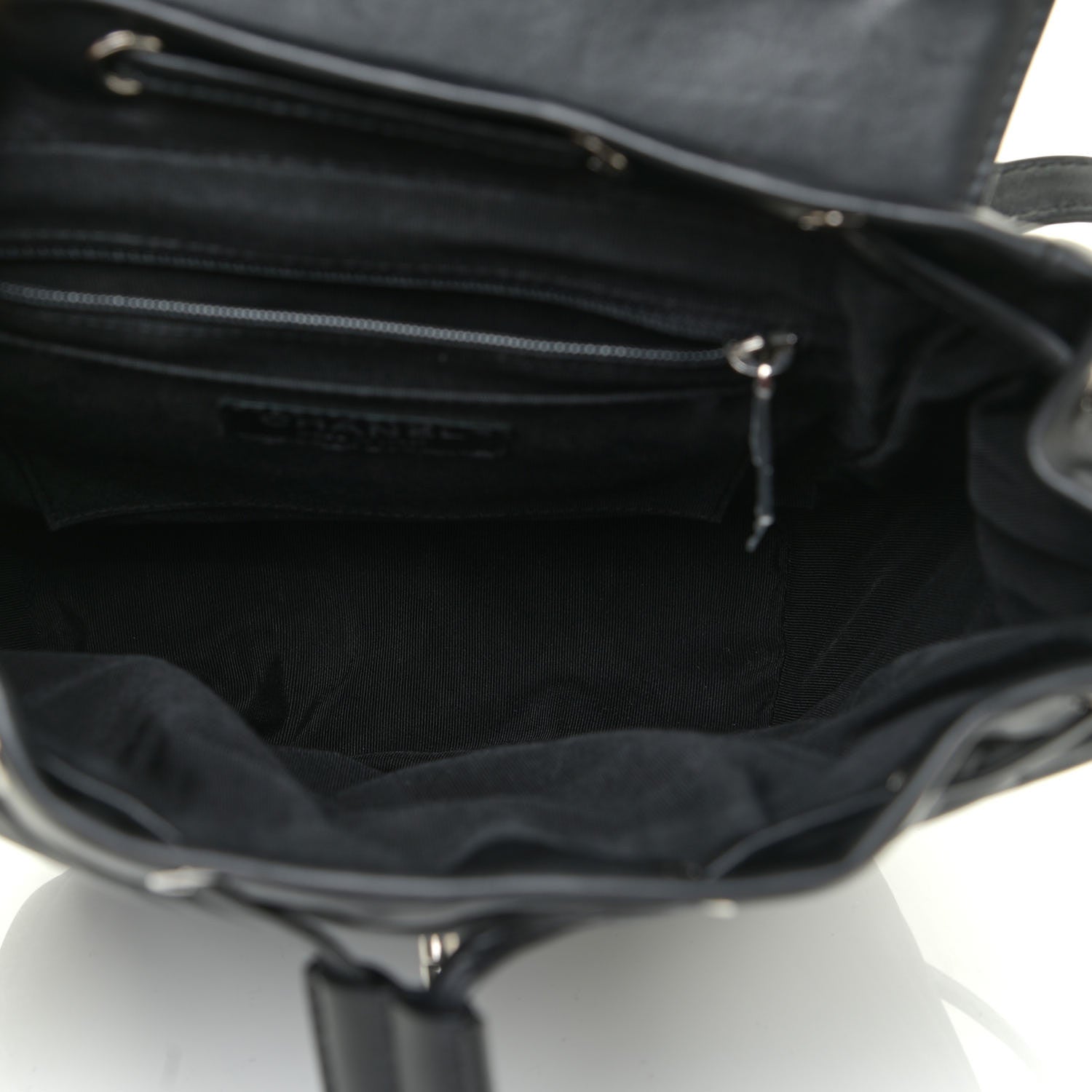Chanel Calfskin Chevron Quilted Small Urban Spirit Backpack Black 5 of 14