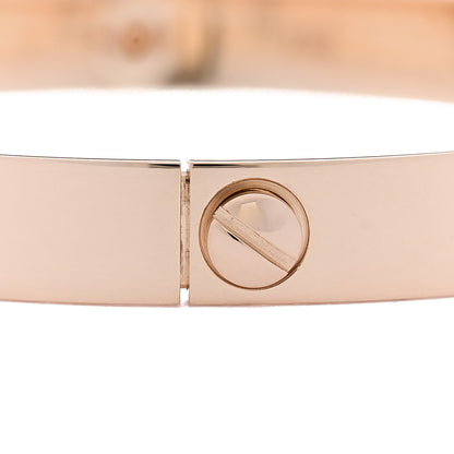 Cartier 18K Pink Gold 4 Diamond LOVE Bracelet 16 3 of 8