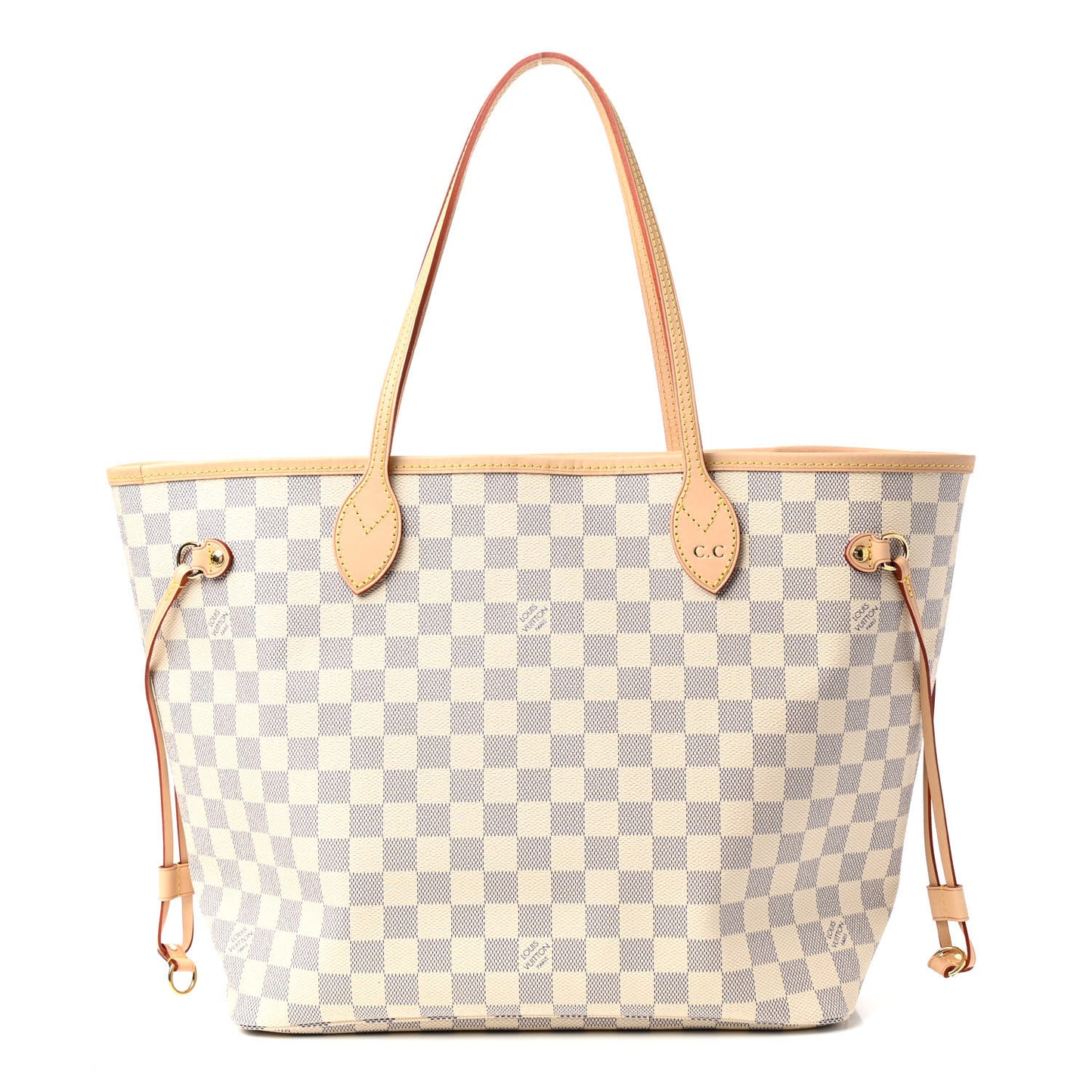Damier Azur Neo Neverfull MM Rose Ballerine