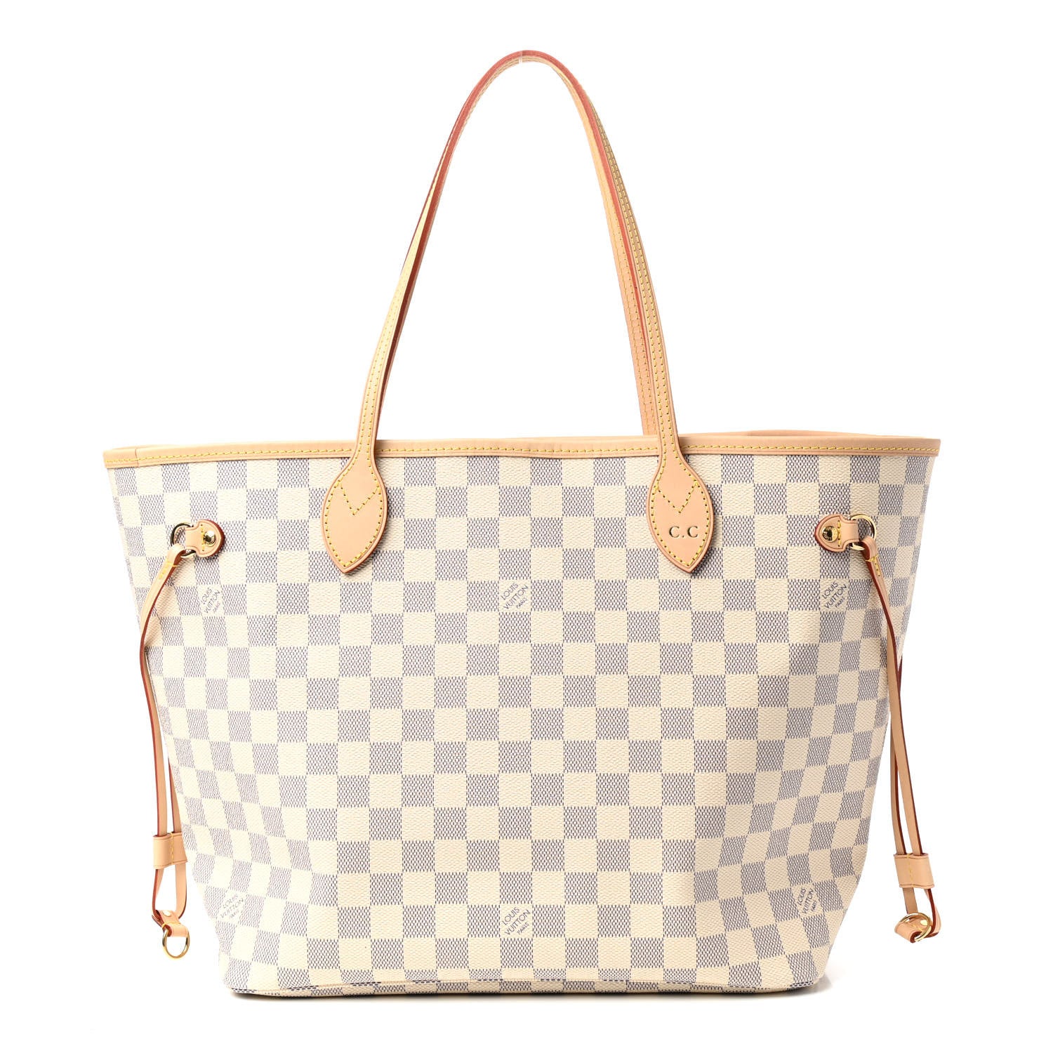 Louis Vuitton Damier Azur Neo Neverfull MM Rose Ballerine 1 of 9