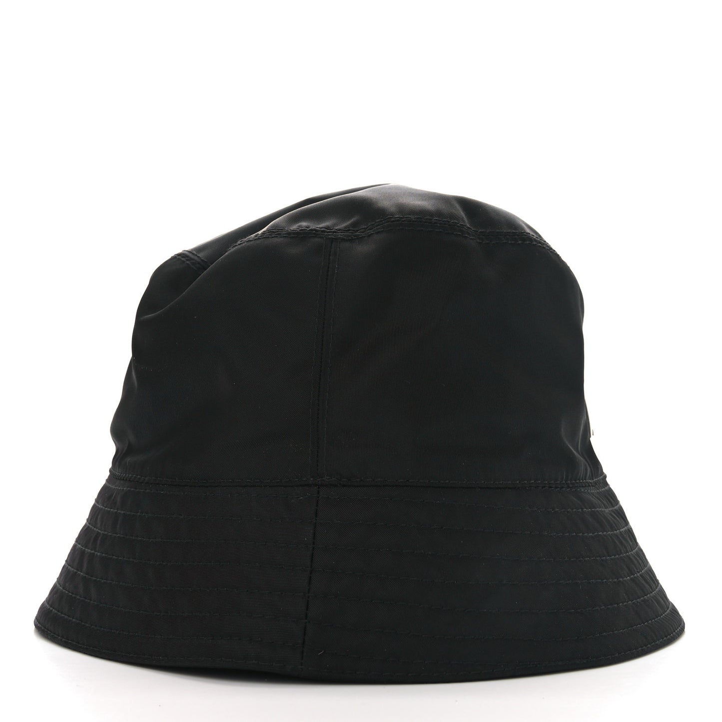 Re-Nylon Metal Triangle Logo Mens Bucket Hat L Black