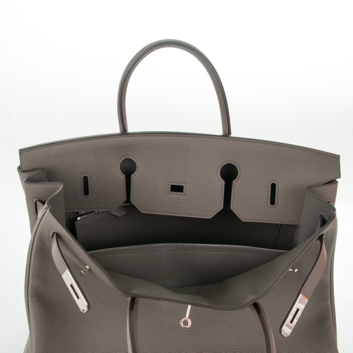 Hermes Taurillon Clemence Birkin 40 Etain 24 of 26