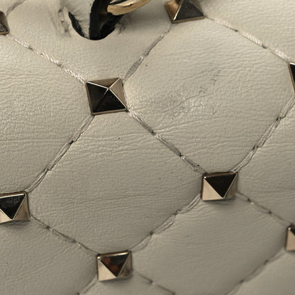 Valentino Garavani Nappa Small Rockstud Spike Shoulder Bag Light Ivory 11 of 15