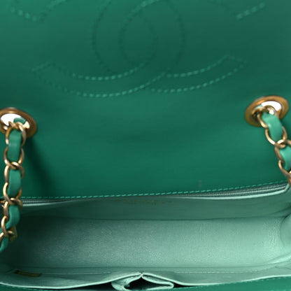Chanel Caviar Quilted Medium CC Filigree Flap Green 4 of 9