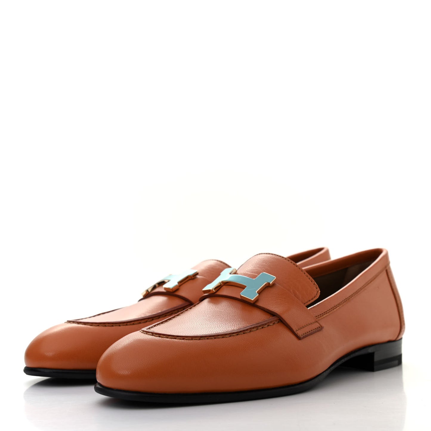 Goatskin Womens Paris Loafers 36 Gold