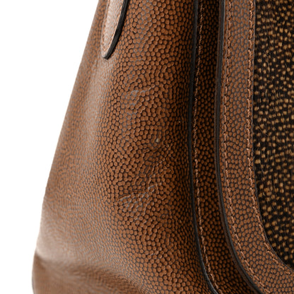 Fendi Stingray Calf Hair Colorblock Anna Shoulder Bag Brown 11 of 14