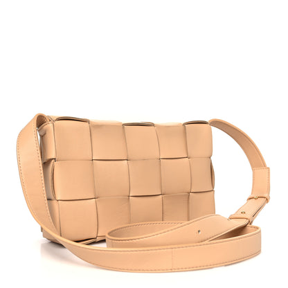 Bottega Veneta Lambskin Maxi Intrecciato Cassette Crossbody Bag Porridge 3 of 8