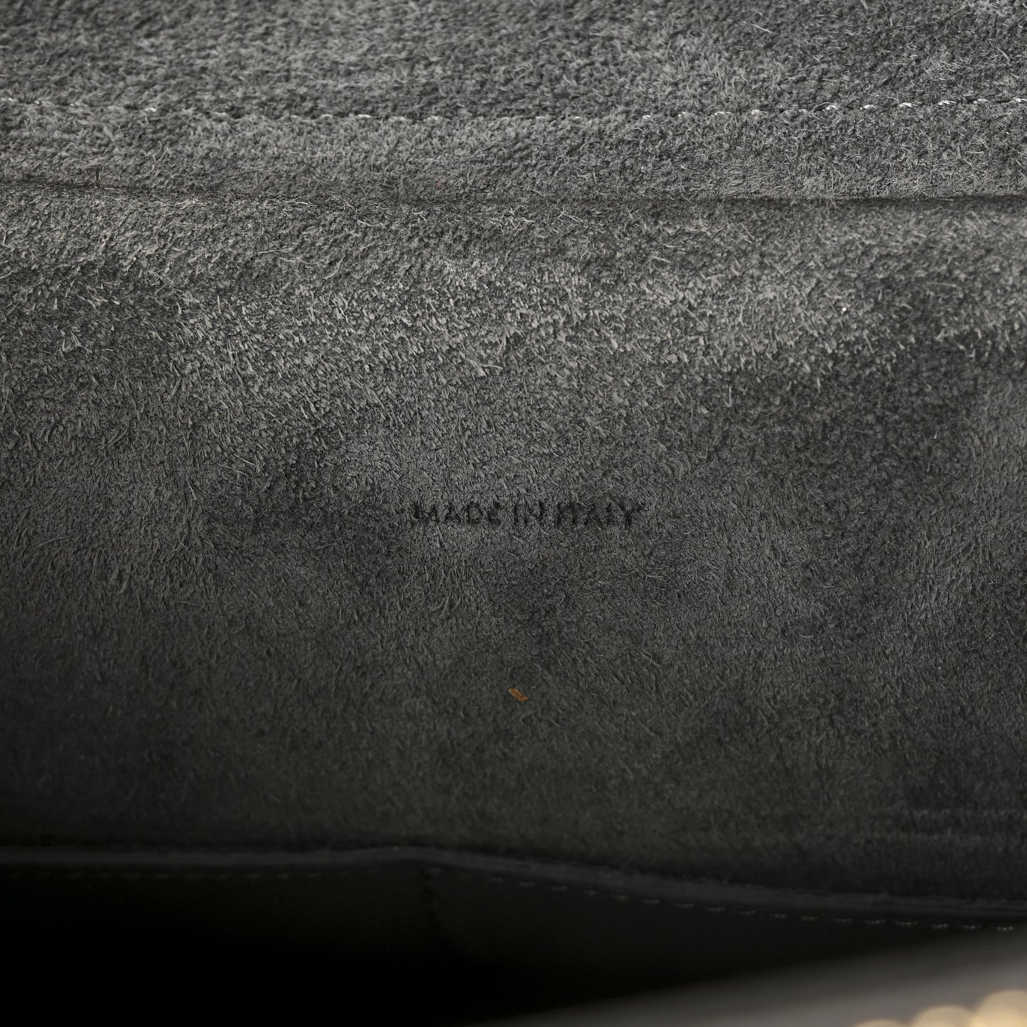 Grained Calfskin Mini Belt Bag Grey