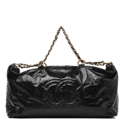 Chanel Vinyl Rock and Chain Bowler Black 1 of 21