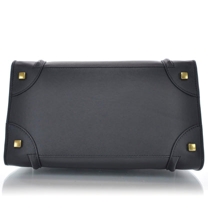 Celine Smooth Calfskin Mini Luggage Black 6 of 9