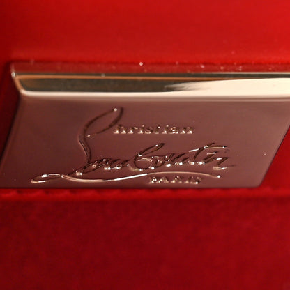 Christian Louboutin Calfskin Patent Studded Medium Paloma Black Carmin 8 of 12