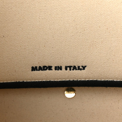 Fendi Canvas Logo Large Shopping Tote Grezzo Black 6 of 10