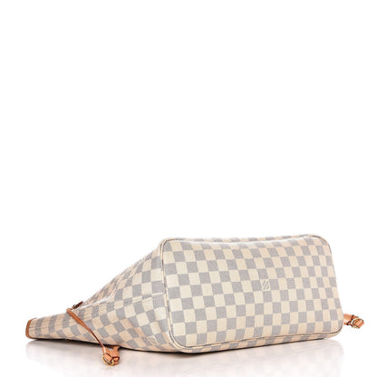 Louis Vuitton Damier Azur Neo Neverfull MM Rose Ballerine 4 of 17