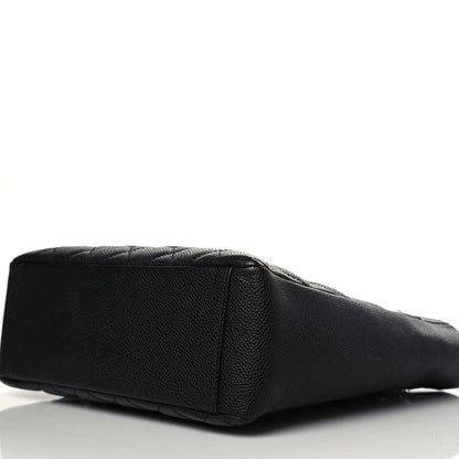 Chanel Caviar Quilted Petit Shopping Tote PST Black 7 of 10