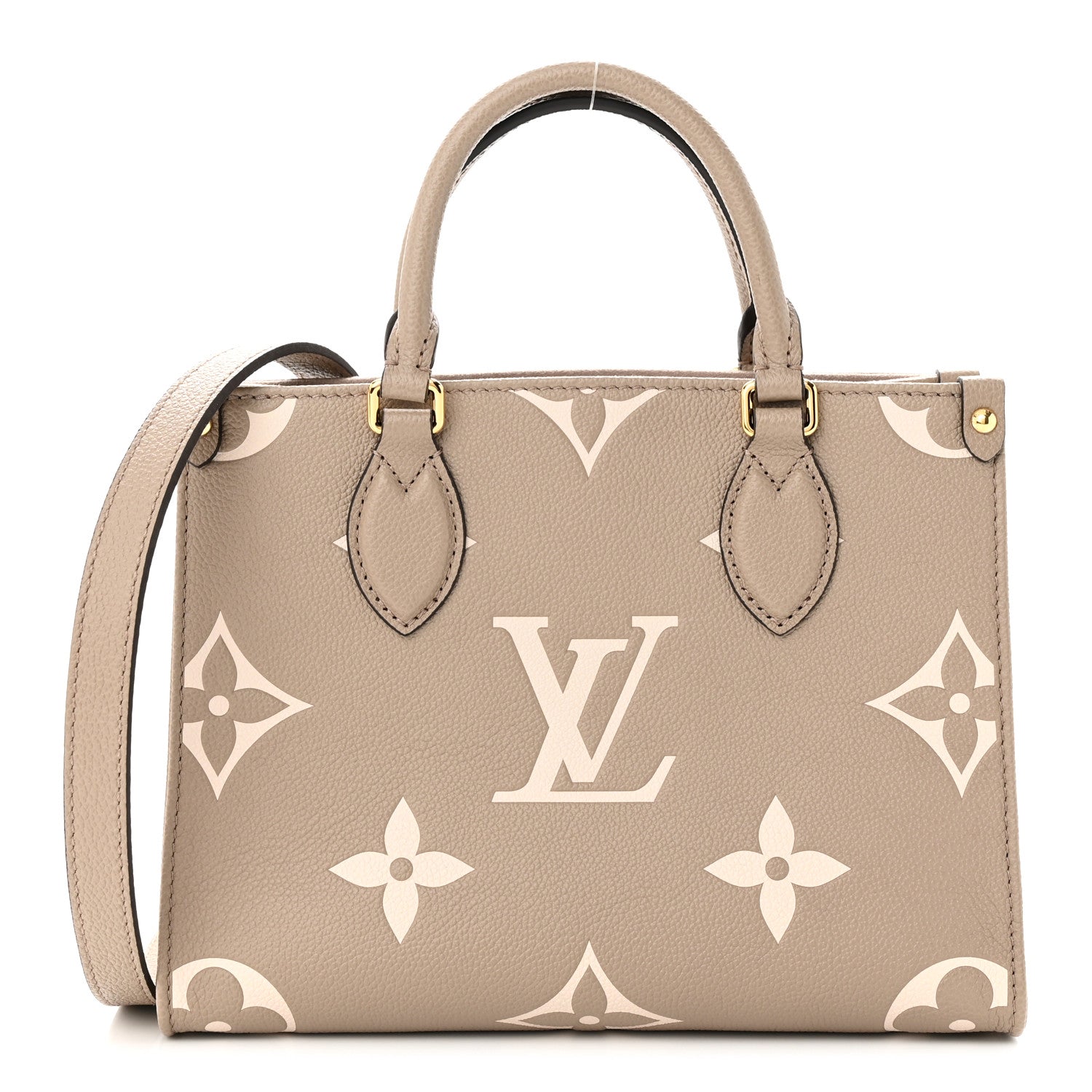 Louis Vuitton Empreinte Monogram Giant Onthego PM Tourterelle Creme 1 of 9