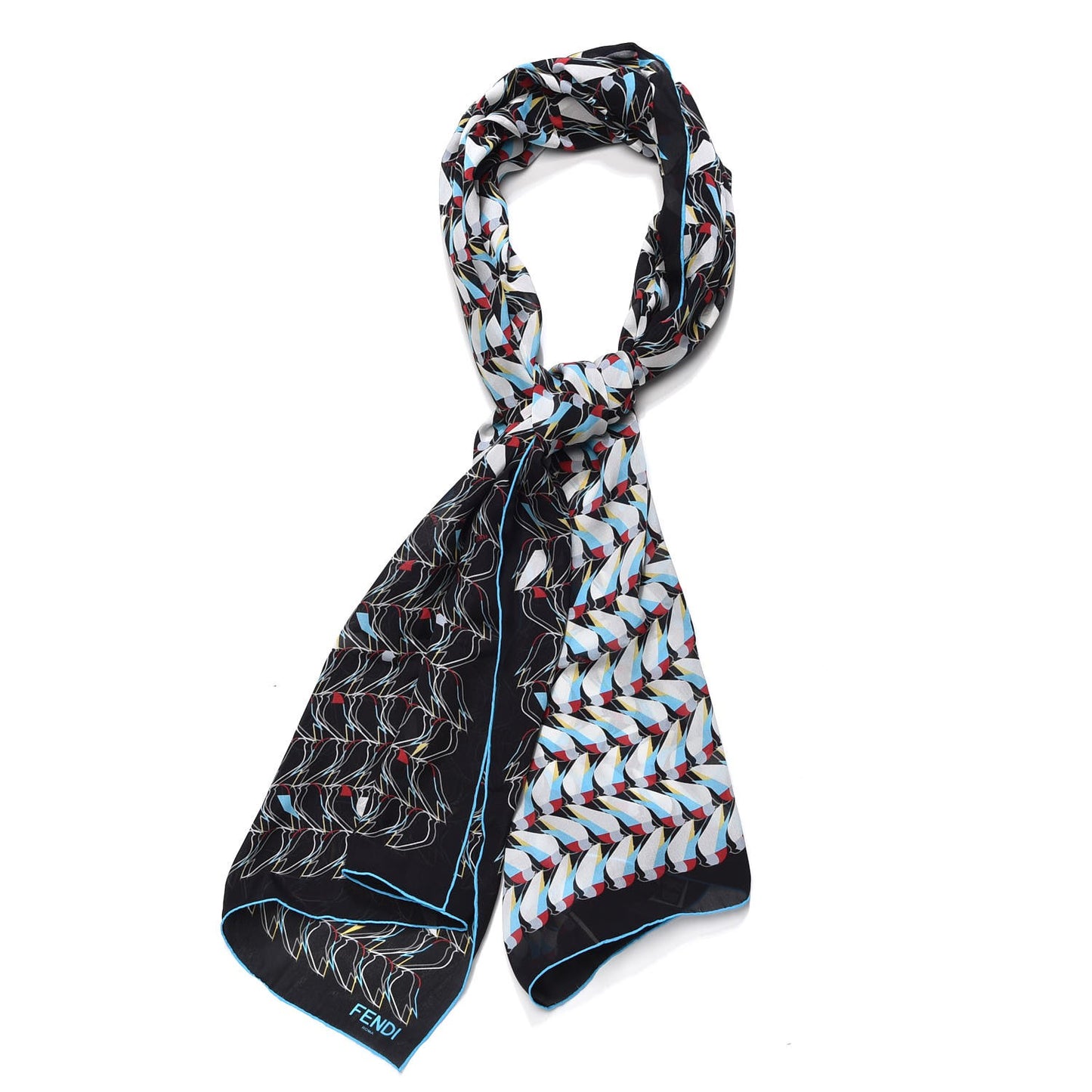 Silk QuTweet Stole Multicolor