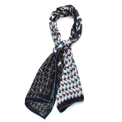 Fendi Silk QuTweet Stole Multicolor 1 of 6